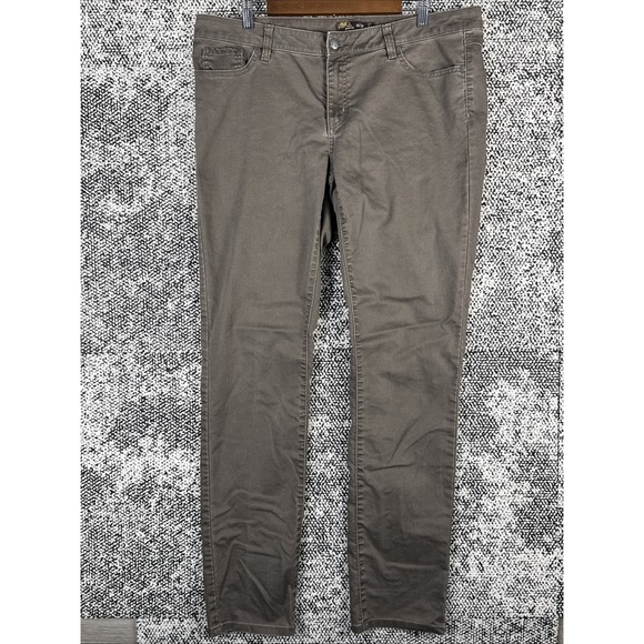 Prana Denim - Prana‎ Jeans Womens 16/34 (38 X 34) Stretch Gray/Brown Straight Leg
